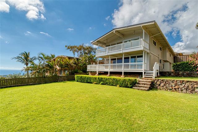 NEW LISTING! STUNNING panoramic and unobstructed ocean and mountain views await you from this tastefully renovated and immaculately maintained 3 bdrm/2.5 bath executive style residence in highly coveted Waialae Nui Ridge. Situated on a nearly 9,000 sq. ft. rim lot, this home features 2,501 of refined interior living space, fresh exterior paint, updated kitchen and bathrooms, engineered hardwood floors, spacious enclosed storage room, and an owned PV system with a net metering agreement. Two expansive decks/patios and a charming level backyard offers the ideal outdoor space to enjoy the hypnotic views. Just minutes from beaches, parks, and Kahala Mall with numerous dining, shopping, and entertainment. A must see!