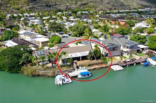 Hawaii Kai Marina Front with Boat Dock! Cul-de- sac Duplex, NO Maintenance Fee. Single level, over 1
