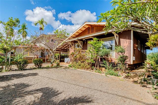 Rarely available 4 bed, 2 bath single-family home in the Paalaakai neighborhood in the North Shore! This 1980s build home sits on a 5,001sf lot and is ready for your creative touches. The home features a fully fenced yard, a covered patio, lots of outdoor space for entertaining, connected to public sewer system, has additional storage, and tons of fruit trees (mango, pomegranate, papaya, avocado, dragon fruit, star fruit, lychee, and more!). Conveniently located within a few minutes car ride to Giovanni’s Shrimp truck, Historic Haleiwa town, world famous beaches and more!