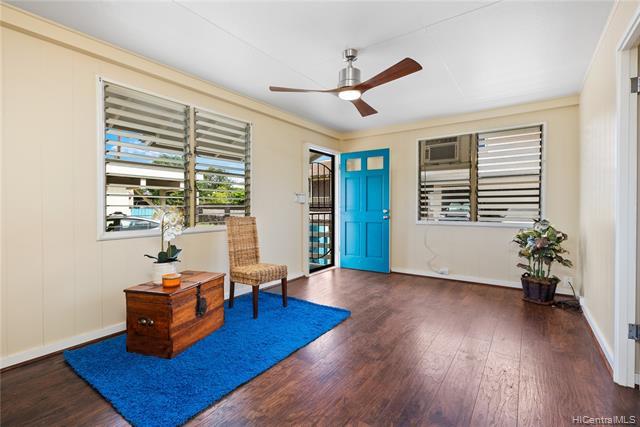 BEAUTIFUL KALIHI opportunity! TWO DETACHED, single-family homes on 1 great parcel w/COOL breezes! These CUTE homes were RENOVETED in 2018 and consist of 2bed/1bath & a small yard space.  Separate electric meters & washer/dryer allows for the creative buyer to occupy w/extended family or build their investment portfolio! 2 car+ carport & a LARGE exterior STORAGE unit compliment this great property!  Close to schools, bus line, restaurants & freeway!