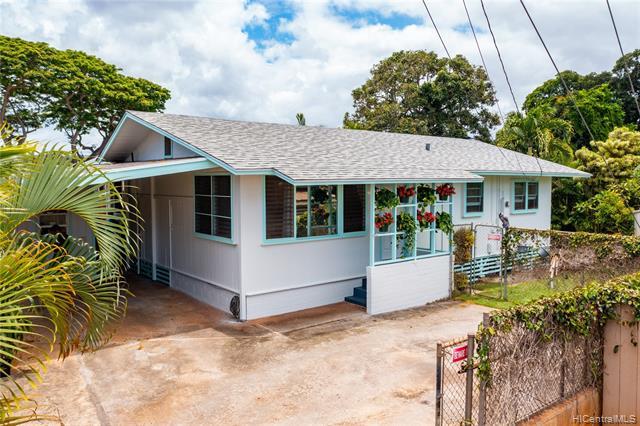Positioned perfectly in Historic Haleiwa Town sits this charming 3 bedroom plantation style beach cottage.  Original hardwood floors, expanded kitchen, large backyard deck, and a bonus room with half bath currently utilized as a home office.  Adventure awaits just out your front door, where you can launch your paddle board on Anahulu River, walk and shop through town, surf at Ali’I Beach Park, or have dinner at Haleiwa Joes.  This well-maintained home has a new asphalt shingle roof, split AC’s, and a fresh coat of paint on the exterior.  First Open House July 3 from 2-5pm, stop by and see this gem with your own eyes.