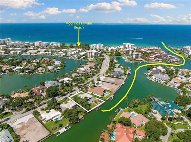 One of only 58 homes in Park Shore, The Moorings, and Coquina Sands with DIRECT ACCESS TO THE GULF O