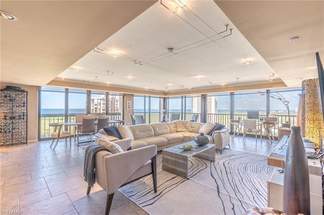 Stunning vistas greet you immediately upon entering this 12th floor home in Pelican Bay. The floor t