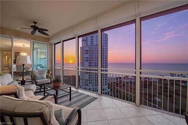 Stunning, direct gulf views from the floor to ceiling glass are the focal point of this three plus d