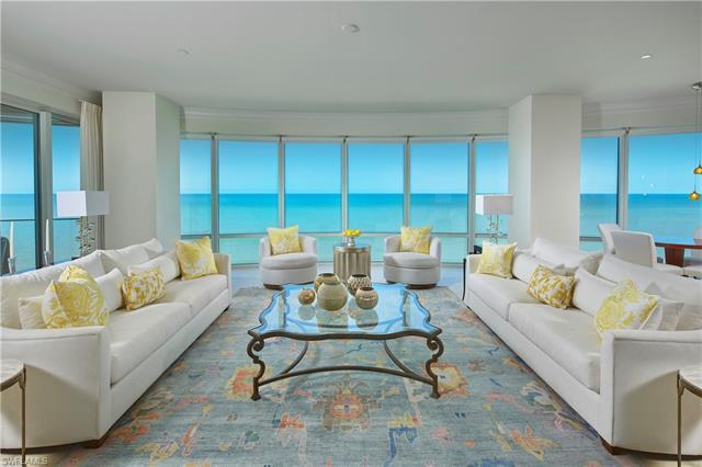 Step out of your private elevator foyer into 180-degrees of Gulf views beyond your floor to ceiling 