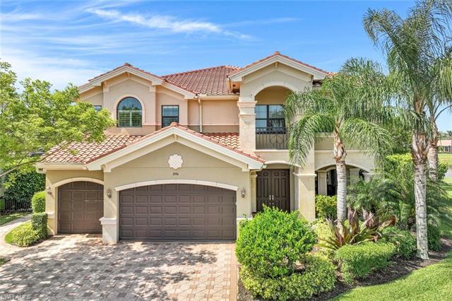 Come experience our Venetian Model estate home located on the Most desirable premium oversized lot in the community with southern exposure and on the largest lake in Riverstone! Close to $200,000 in builder options along with many additional upgrades: High end cabinetry, Neutral rectangular tile & Hand-scraped wood floors throughout, Custom window treatments and Plantation shutters. The entire home is Impact glass/sliders! Spacious kitchen offers: SS GE Profile appliances, double oven, contour door dishwasher, microwave, induction cook top & convenient chef's island and open to Family Room and sliders out to undercover screened patio for relaxing and entertaining. Formal Living, Dining & Den as well. Upstairs features an open media Loft with french doors to upper balcony, surrounded by the Master Bedroom & Bath suite & 4 guest bedrooms. Plus, an additional laundry area on this level too! Enjoy the Expansive Custom Heated Pool & Spa with water features & surrounded by block pavers & fenced yard, extensive landscaping & stunning panoramic longest lake views.  Located on a quiet cul de sac and with a spacious 3 car garage. Riverstone offers resort style living with a 13,000 square feet clubhouse, multiple pools, tennis, pickleball, fitness center, basketball and a large array of activities.