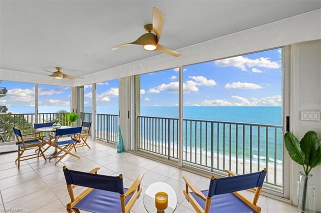 This beachfront end-unit condo showcases stunning western Gulf of Mexico views, perfect for dolphin 
