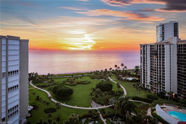 Incredible Gulf and Bay views from this stunning beachfront condo located at Solamar in Park Shore. 