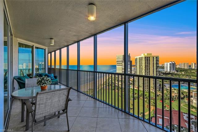 C13491 A tranquil BEACHFRONT condominium on a high floor at Vistas in Park Shore offers an amenity-r