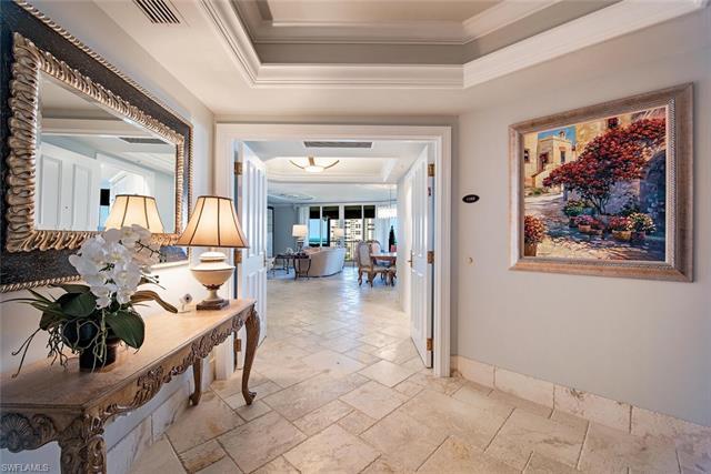 This 2600 square foot Bay Colony Salerno tower residence is known for its stunning SW panoramic Gulf