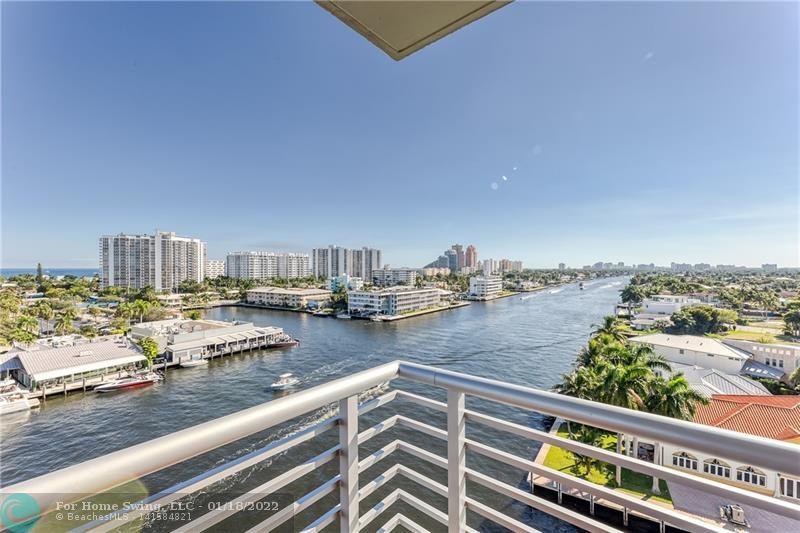 STUNNING SE CORNER FURNISHED 2BR/2BATH PENTHOUSE AT LAUDERDALE TOWER CONDO. COMPLETELY RENOVATED WITH HIGH END FINISHES, OPEN KITCHEN WITH TOP-OF-THE-LINE LG STAINLESS STEEL APPLIANCES, QUARTZ COUNTERTOP WITH WATERFALL SIDE. IMPACT WINDOWS, TILE THROUGHOUT, ALEXA CONTROLLED RECESSED LIGHTING.  GUEST BEDROOM HAS A MURPHY BED. IT COULD BE USED AS A HOME OFFICE/BEDROOM. LIVING & GUESTS BEDROOM ARE SEPARATED BY HANGING SLIDER DOORS.  MAIN BEDROOM FEATURES KING SIZE BED, STAND-UP SHOWER, VANITY WITH DOUBLE SINKS.
BUILDING IS LOCATED ACROSS FROM GREAT RESTAURANTS, CLOSE TO SHOPPING & WALKING DISTANCE TO THE OCEAN. AMENITIES INCLUDE STUNNING POOL AREA WITH INTRACOASTAL VIEWS, FITNESS CENTER, LOBBY SECURITY, KITCHEN & BBQ GRILLS. BEST UNIT IN THE 