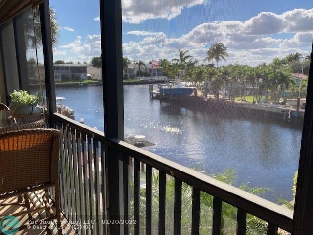 BEAUTIFULLY REMODELED UNIT, LIGHT AND BRIGHT, IN BOATING COMPLEX.  UNIT INCLUDES FREE ASSIGNED PRIVATE BOAT DOCK FOR LARGE BOAT WITH H2O AND POWER PROVIDED.  UNIT HAS MAGNIFICIENT WATER VIEW FROM SCREENED BALLCONY WITH DOCK VISIBLE.  HURRICANE SHUTTERS, NEWER A/C, NEWER WASHER AND DRYER, TANKLESS WATER HEATER ARE A FEW OF THE UPDATED AMMENITIES.  COMPLEX IS RESORT STYLE WITH TWO LIGHTED TENNIS COURTS, CLUBHOUSE WITH GENERATOR, KITCHEN, TWO TV'S, INTERNET, FITNESS GYM, SHOWERS, SAUNA, ICE MACHINE, CAMERA SECURITY ON COMPLEX, GATED ENTRANCE AND BBQ-TIKI HUT.  COMPLEX IS ONLY CONDO IS AREA OF HIGH-END WATERFRONT HOMES, CLOSE TO SHOPPING, RESTAURANTS, SCHOOLS, HOSPITALS, MEDICAL AND I95. COMPLEX IS 5 MINUTES FROM ICW FOR BOATING WITH ONE HIGH F