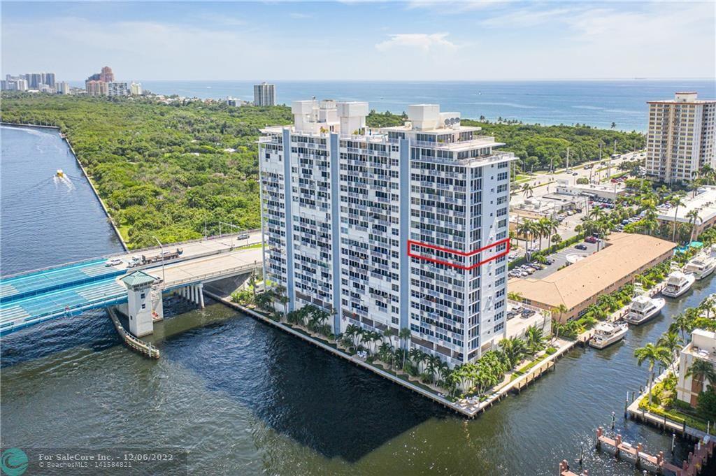 STUNNING furnished 2500sf double CORNER 3br 2.5ba WATERFRONT condo w/Ocean ICW and city views.  TOTAL INTERIOR PERMITTED RECONSTRUCTION by noted Fort Lauderdale interior designer. Must see to appreciate. Sleek open kitchen, custom built ins, tremendous counter space/storage, Thermador induction cook top. Bright spacious floor plan w/multiple open areas for entertaining, glass paneled interior doors, Skim coated raised tray ceilings,  electric blinds/blackout shades hidden in soffits, Porcelain floors, HURRICANE IMPACT floor to ceiling windows, recessed LED lighting, walk-in closets, 40 ft. balcony. Amenities include heated ROOFTOP POOL / deck, 2 updated gyms/clubroom, drop off dockage for guests, pet park on ground level, gorgeous new lobby