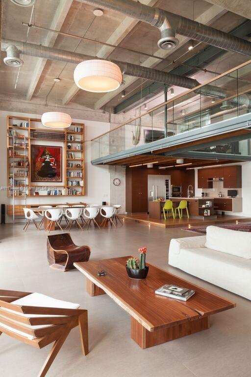 NY industrial style Penthouse loft with 20' ceilings in the heart of Miami's booming Arts & Entertai