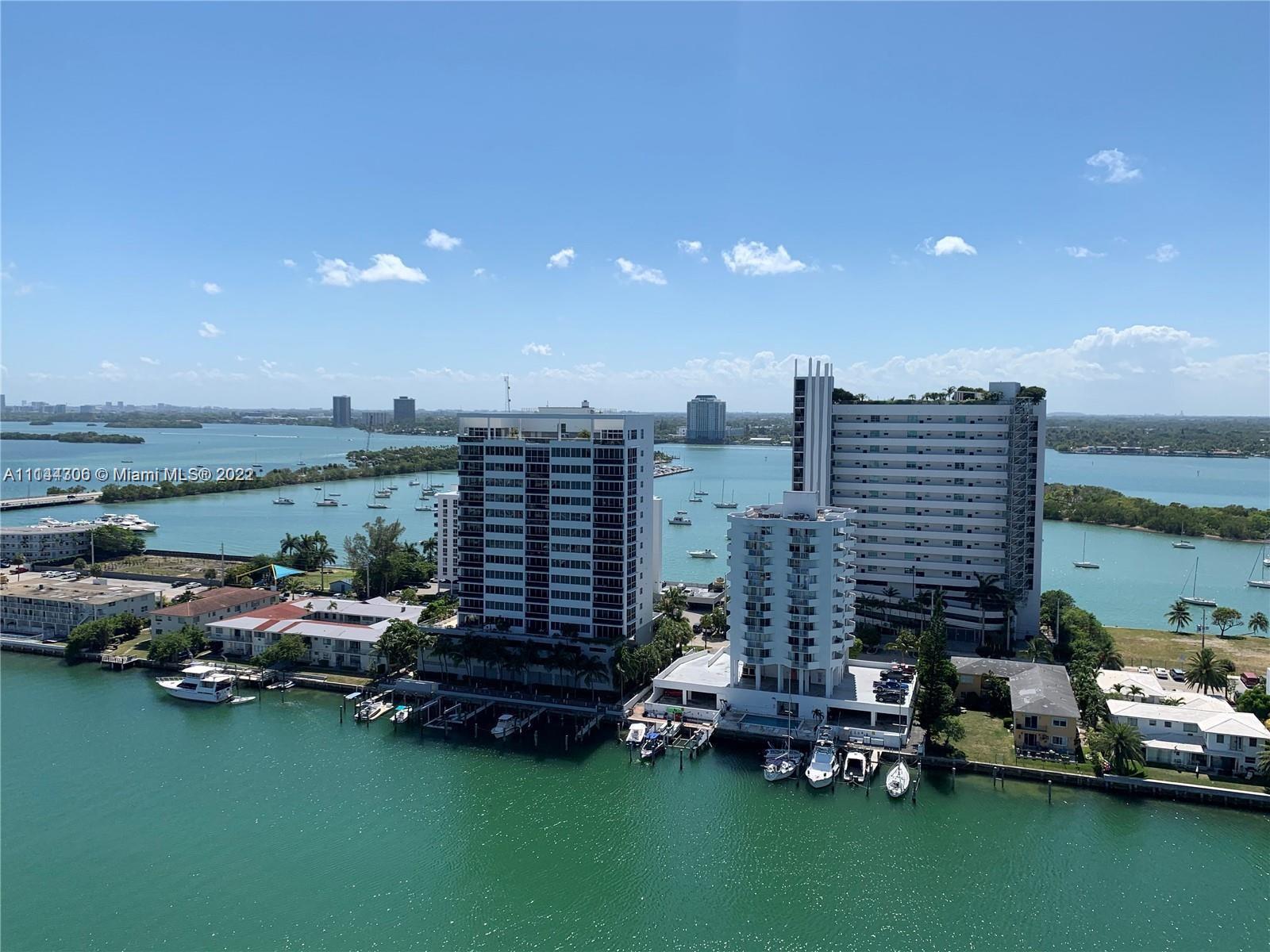 Breathtaking view from the unobstructed lower penthouse, ocean view on one side and the miami skylin