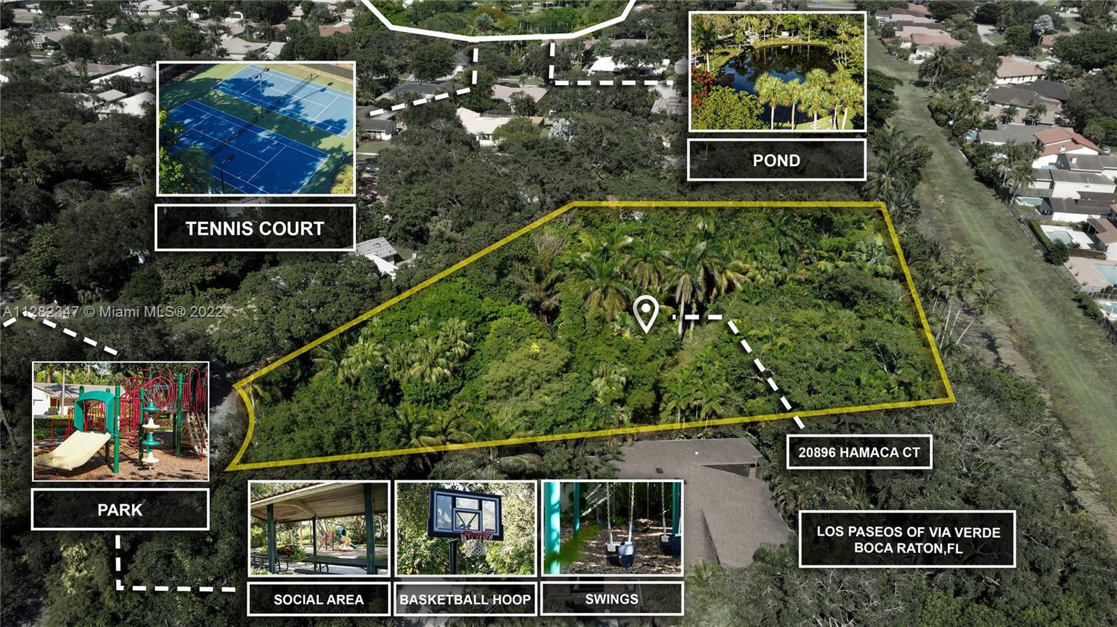 Buildable 3/4 Acre Single Family Residential Land in the best area of Boca Raton, gated community. R