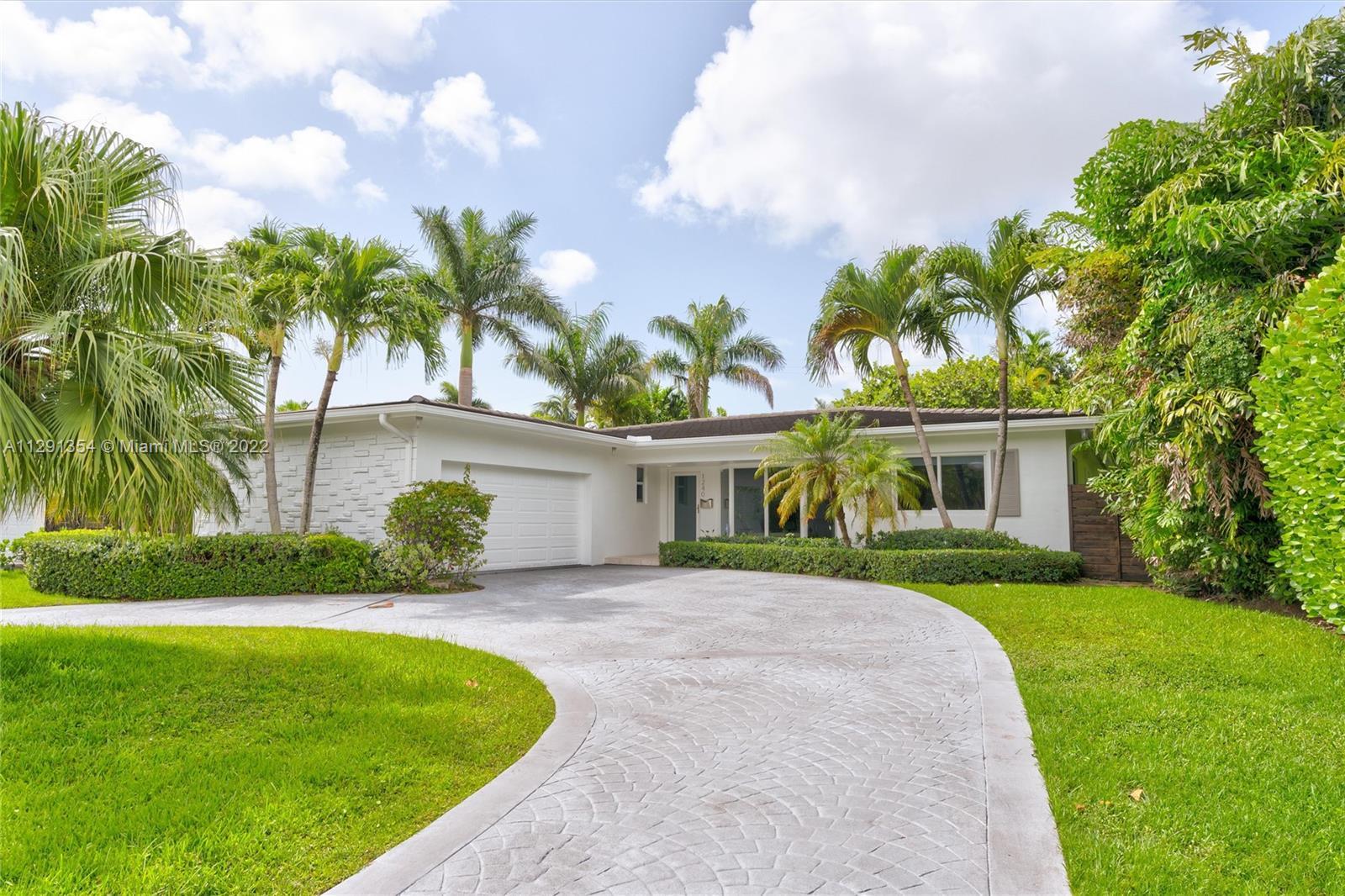 Beautiful ranch style home located in the highly desirable East side neighborhood of Miami Shores, s