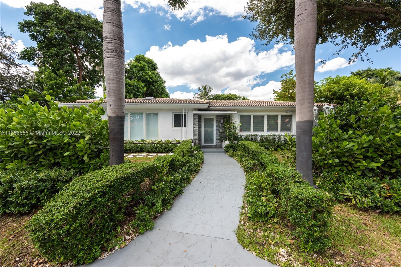 Light and bright just-updated 4/2 in serene and quiet pocket of super-sought-after Miami Shores. Bea