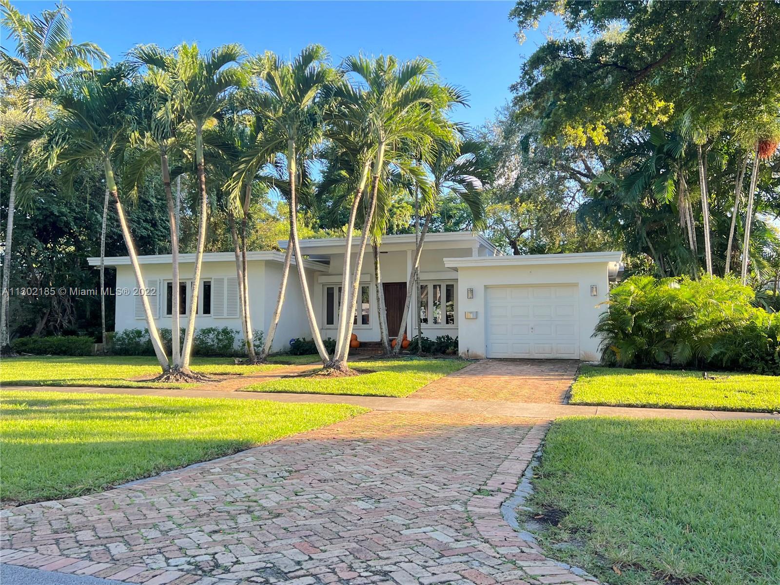 Beautifully renovated home in Miami Shores with 2 bedrooms 2 baths + converted garage that can easil