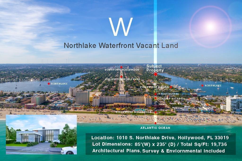 Don't miss this outstanding vacant single family parcel, located on the water in Northlake, Hollywoo