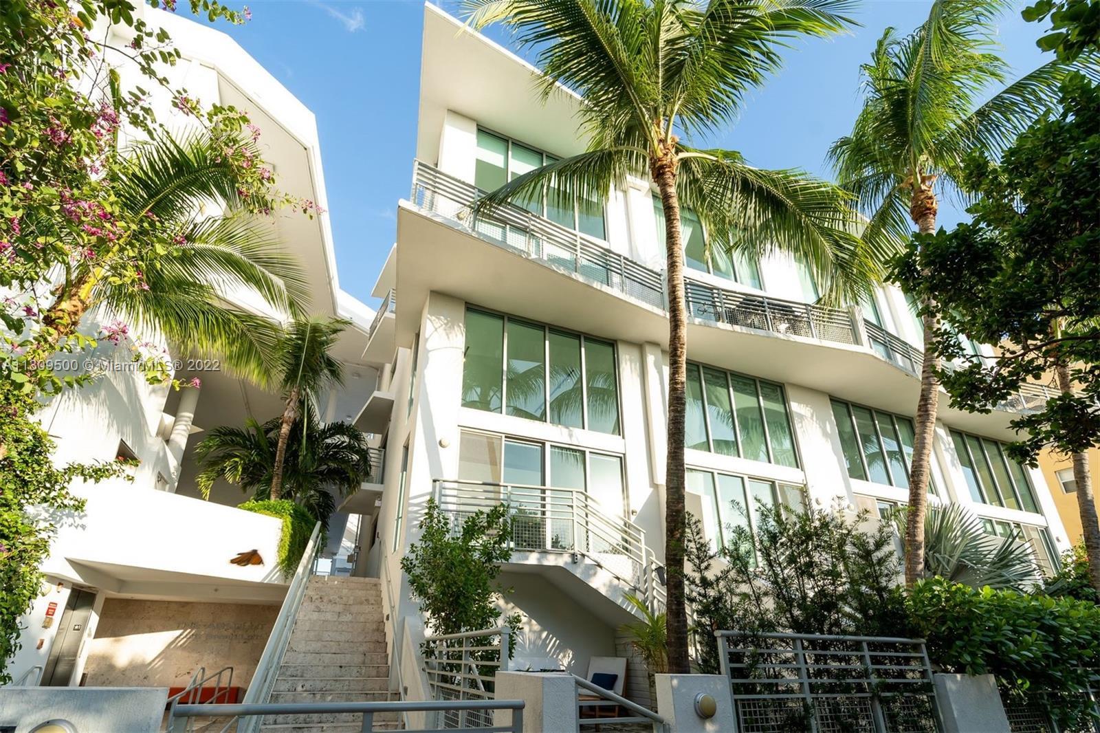Turn-key, Sunny and Bright 2 Story Loft in the heart of South of Fifth, Miami Beach’s most exclusive