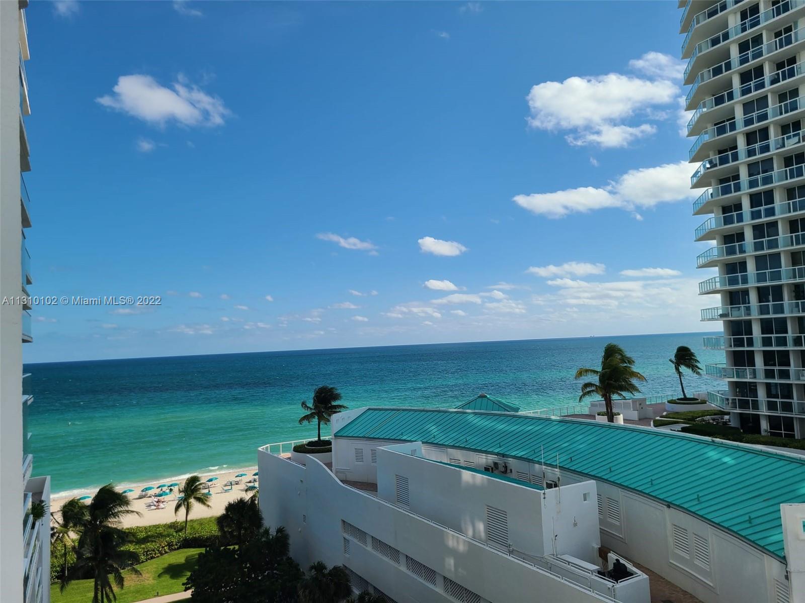 Beautiful Ocean front spacious condo in the heart of Sunny isles. 2 large bedrooms, enclosed family 