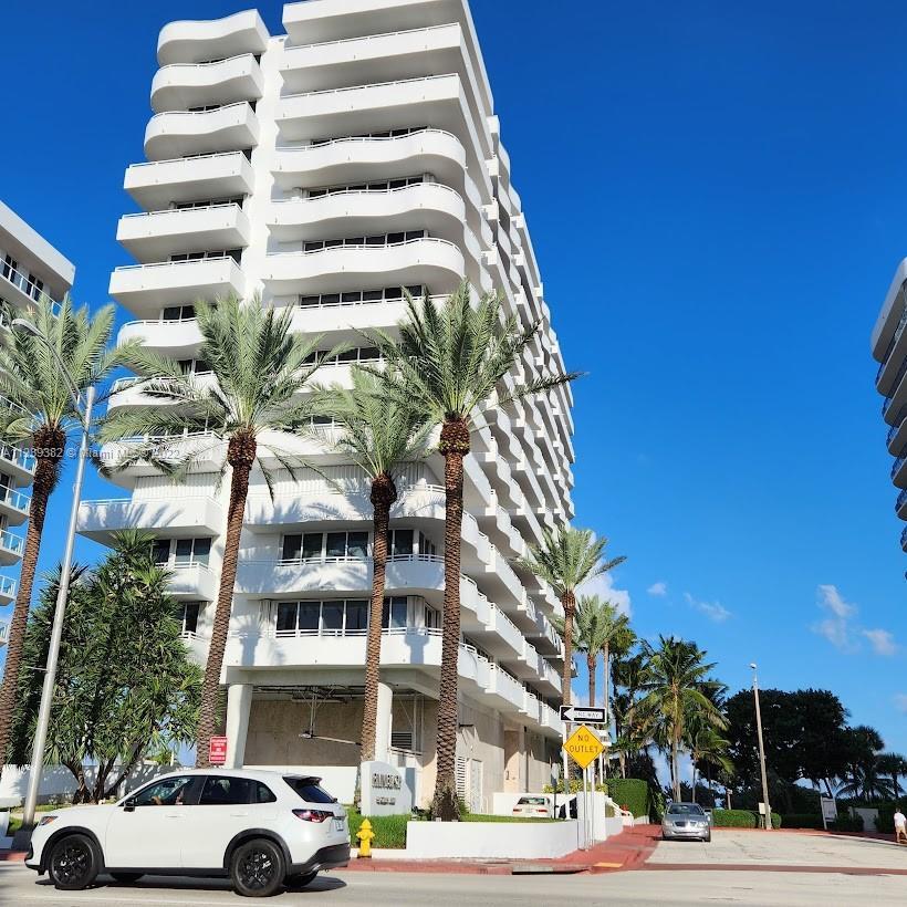 Rimini Beach Condo Building with direct access to Miami Beach oceanfront area in renowned Surfside. 