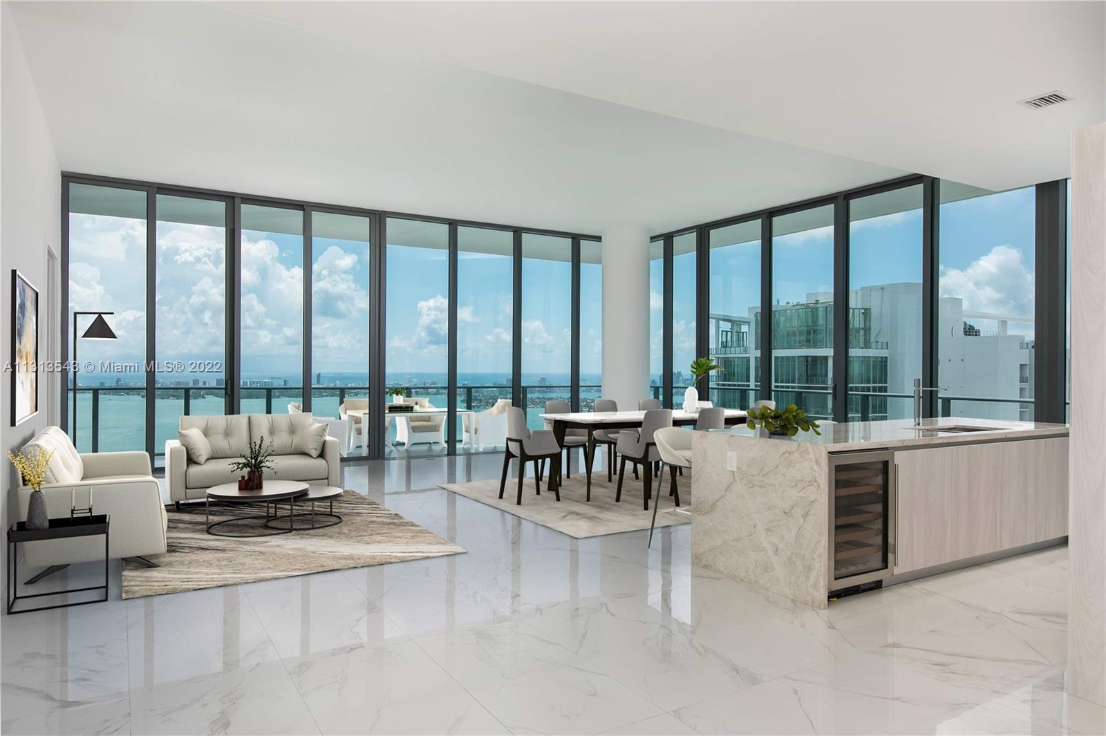 One of a kind stunning PH with unobstructed ocean views. 4 beds and 4 1/2 baths with gorgeous floors