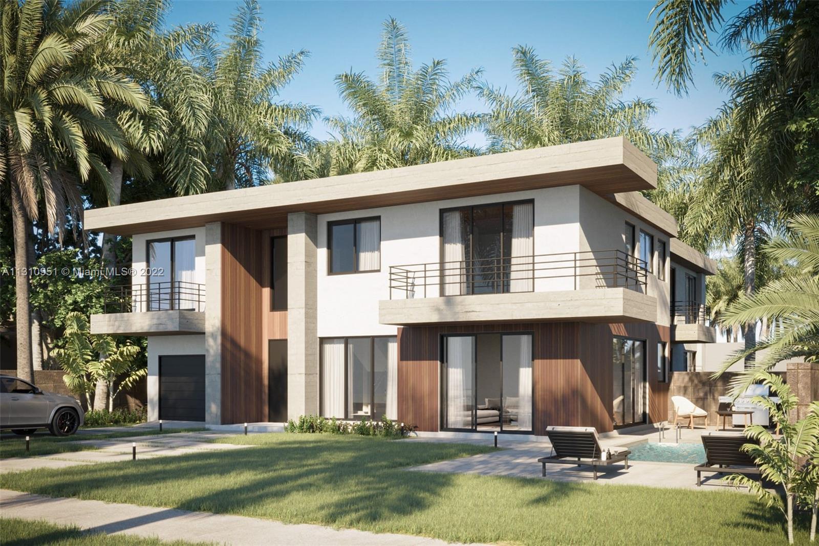 New Construction. Expected completion Q2 2023. Two modern attached single family homes in Tarpon Riv