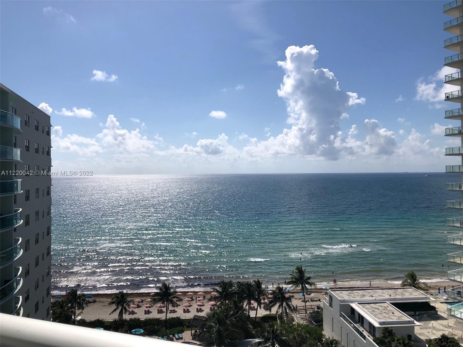 SUPER HOT RESORT LOCATION ON HOLLYWOOD BEACH.1BR/1BA 874SF.14TH FLOOR.THE BEST DIRECT EAST OCEAN & S