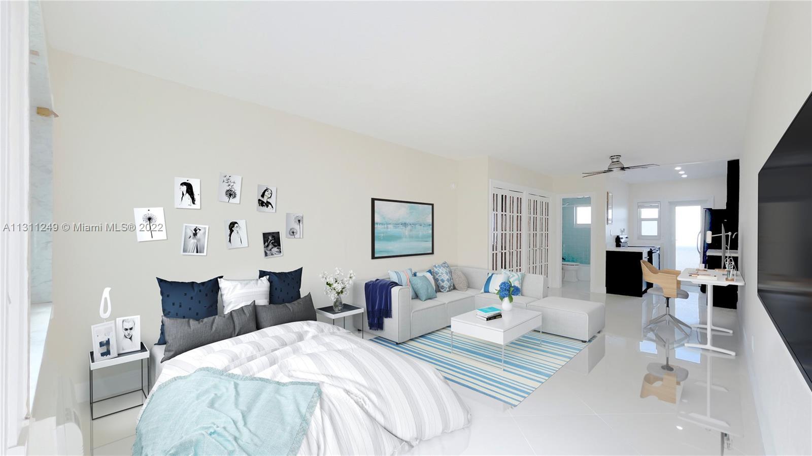 Location is Everything! South Beach Pied-A-Terre just off 5th Street on tree-lined Meridian Avenue. 