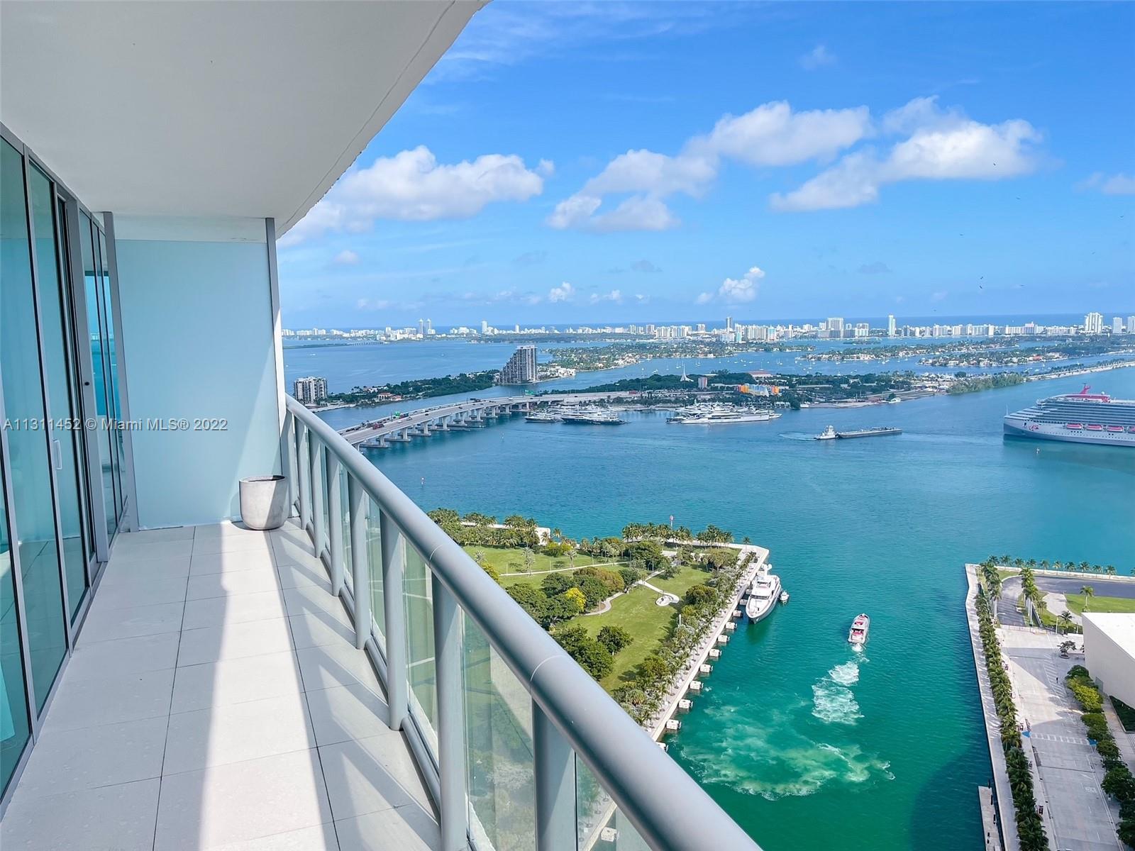 Welcome home to breathtaking unobstructed views of the bay, ocean & city skyline. This is a bright &
