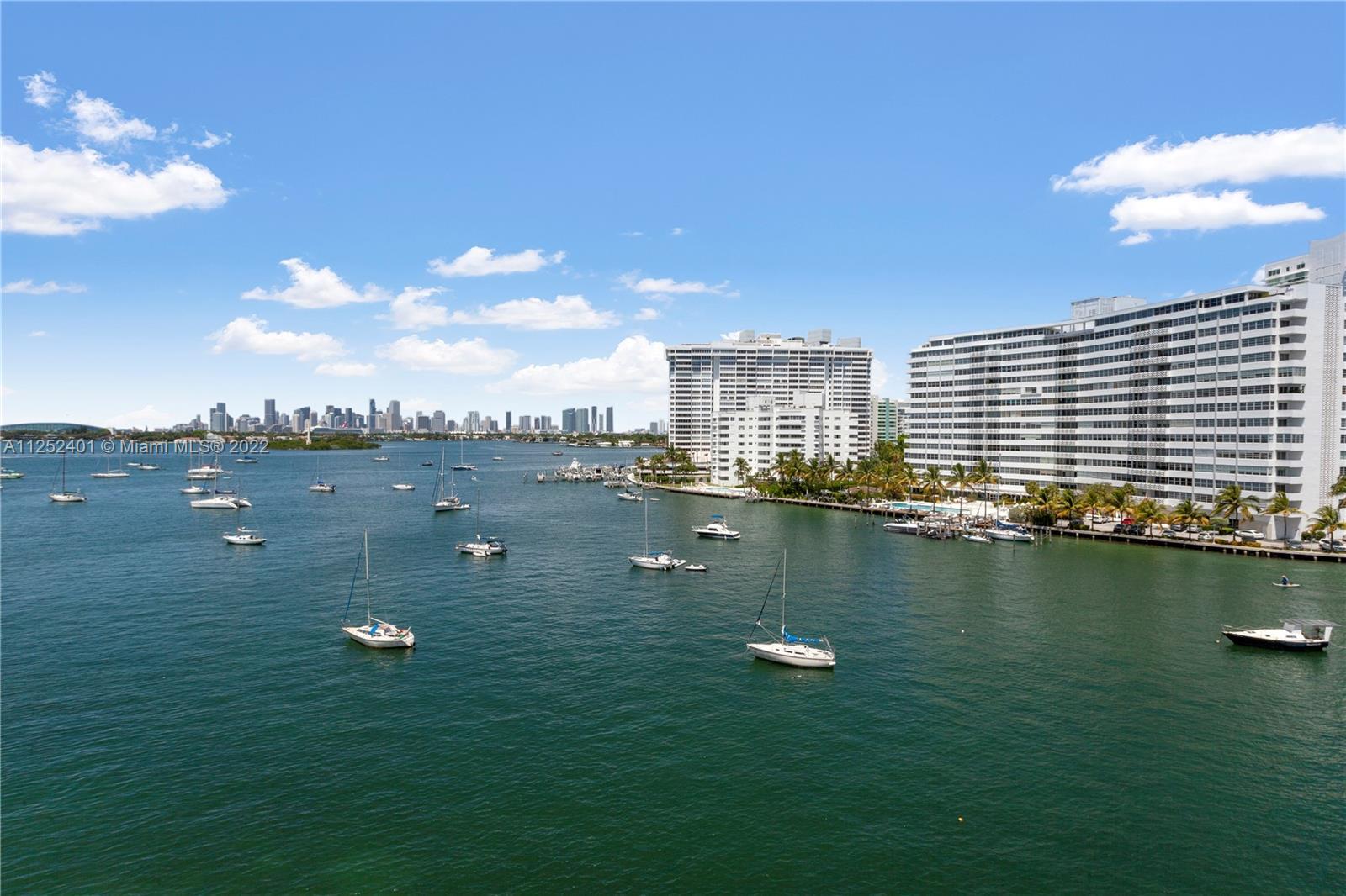 Breathtaking open Biscayne Bay views through out all glass doors and balconies from this corner 2BD 