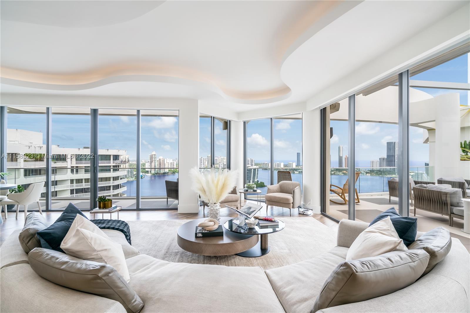 A rare two level smart luxury corner penthouse in William Island is on the market. Professionally De