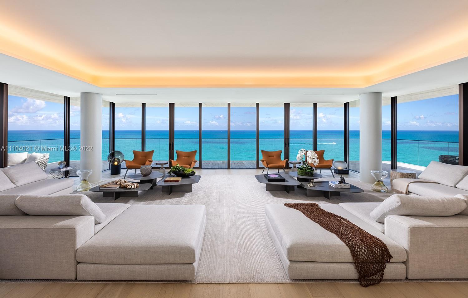 ARTE a boutique collection of 16 oceanfront residences by Citterio & Viel. Lower Penthouse comprises