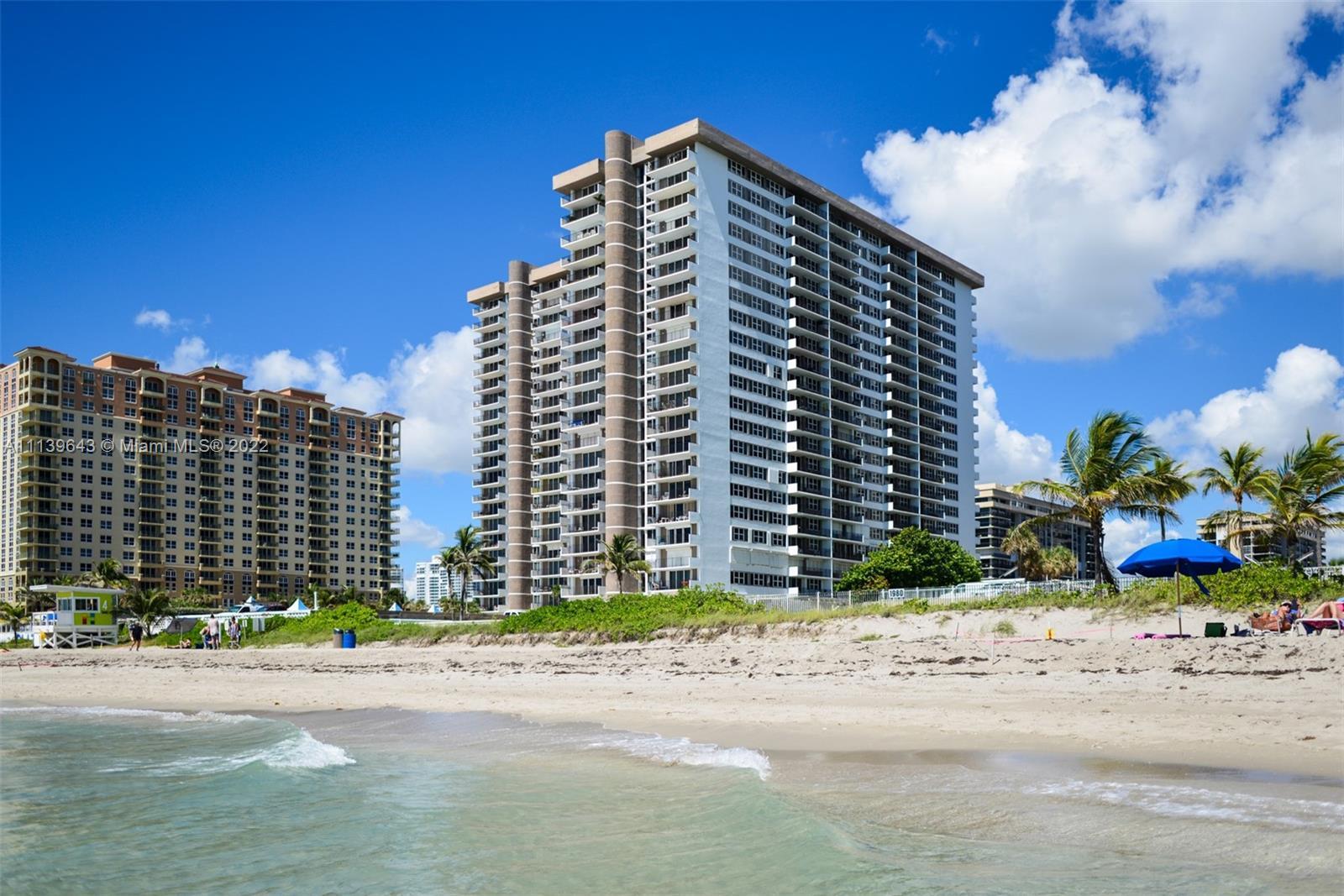 This 2 Bedroom 2 Bath condo faces North with a gorgeous view of the ocean.  Has Hurricane impact sli