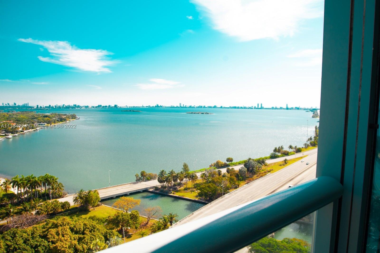 Waterfront residence with breathtaking Biscayne Bay views. Fully renovated 2 bedroom, 2 full bathroo