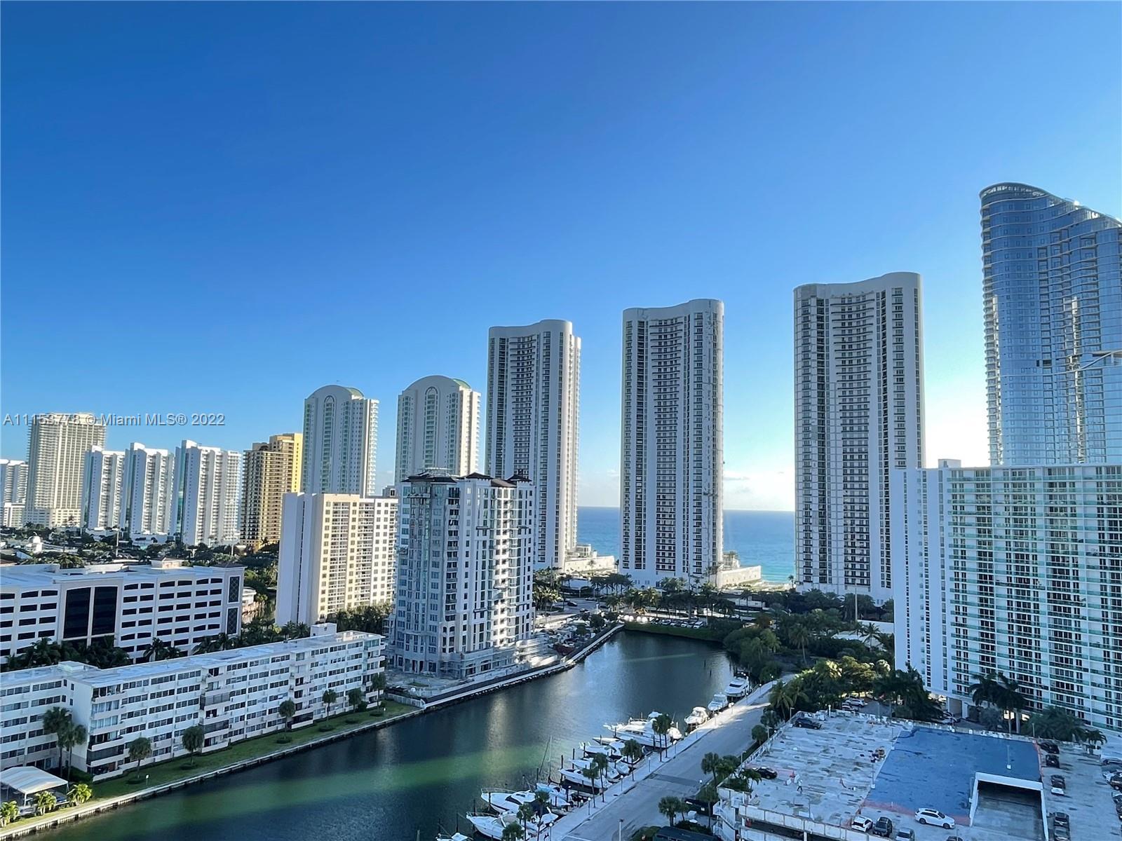 Million dollar view to the Intercoastal, Ocean, and city of Sunny Isles. Approximately 5 mins walk t