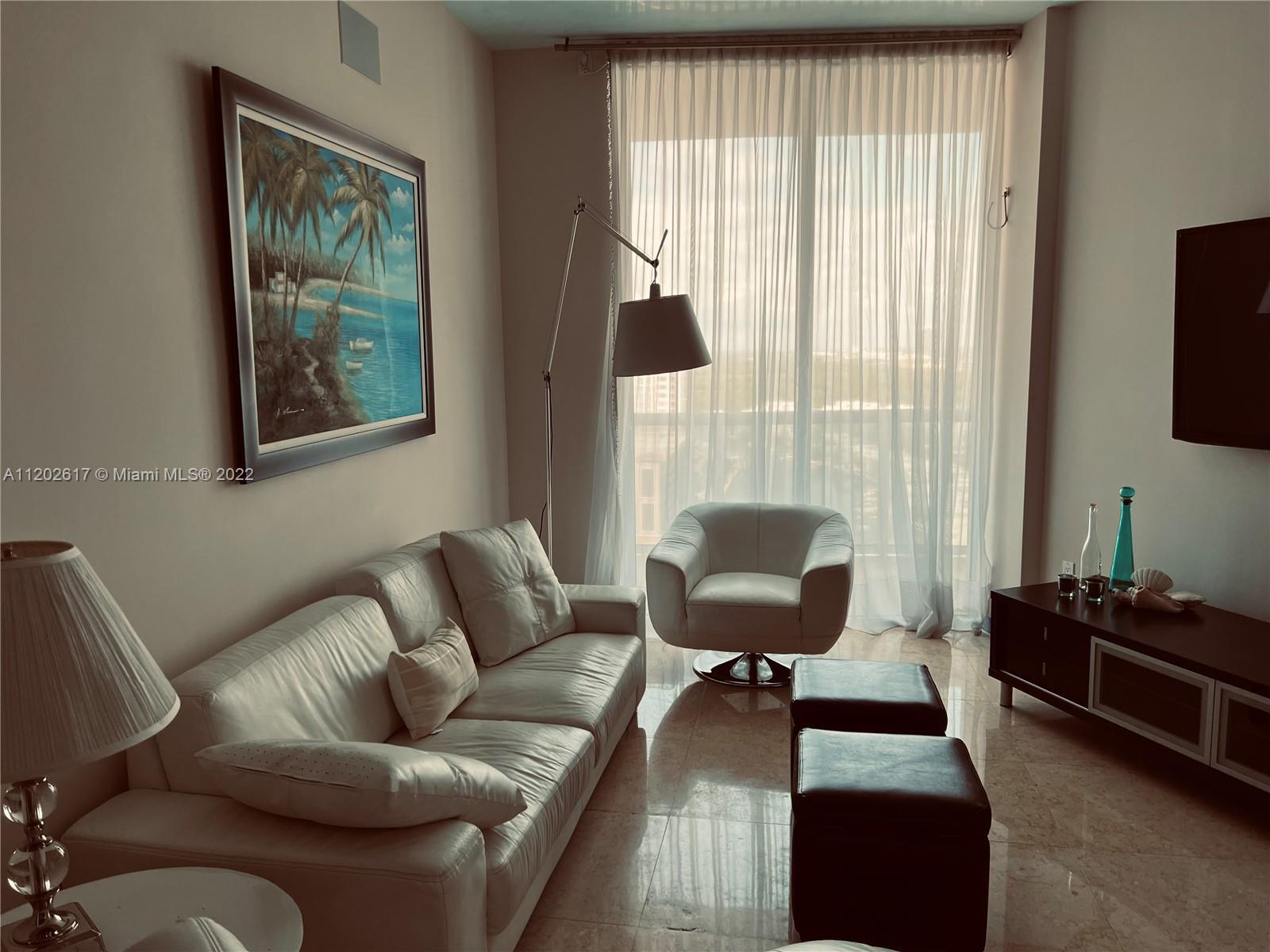 Oceanfront building, 2 bedrooms 2 bathrooms, furnished with large balcony.