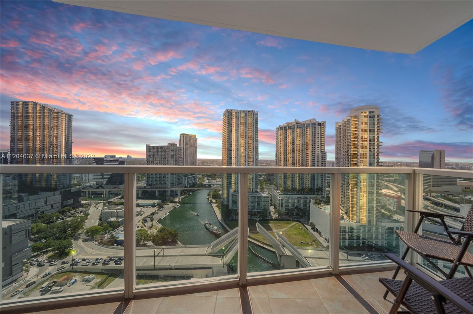Brickell's BEST location! Directly on the iconic Miami River! Spacious 1-bedroom high up on the 30th