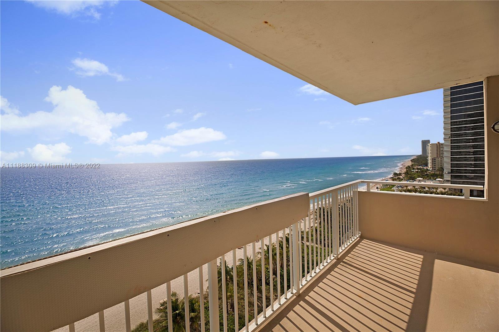 Rarely available east facing corner unit with direct captivating ocean front views that can be seen 