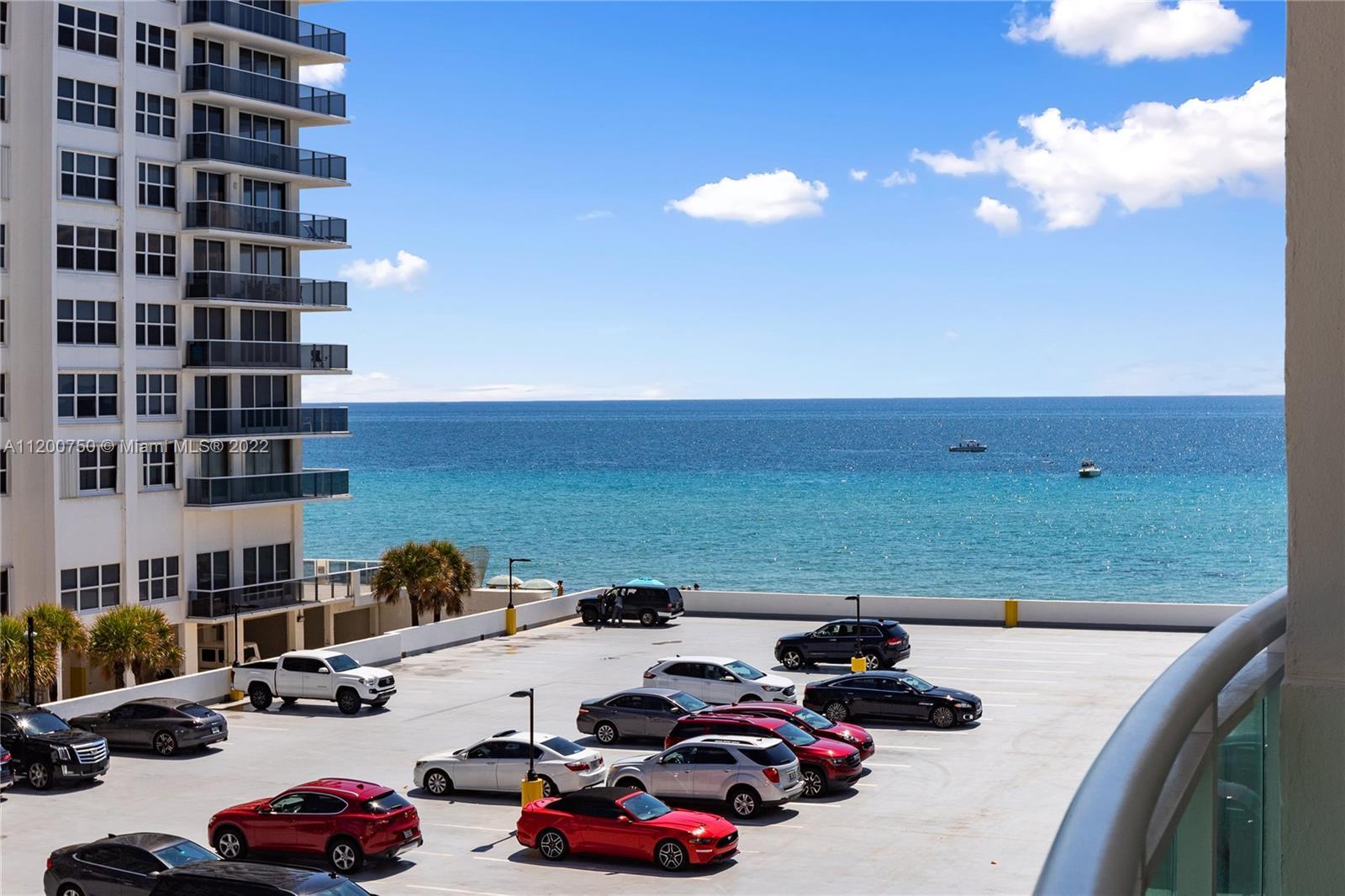 OCEAN VIEW from your balcony! 1Bed/1Bath just FEW STEPS FROM THE BEACH! Amenities: Private beach acc