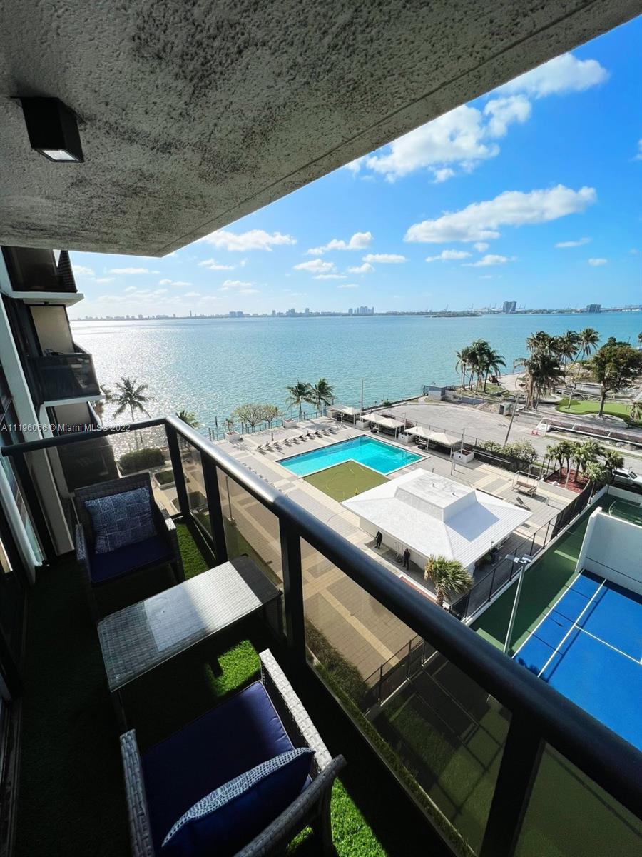 Tastefully remodeled 1 bedroom/1.5 bath bay front condo in Charter Club, Edgewater Miami. Enjoy spec