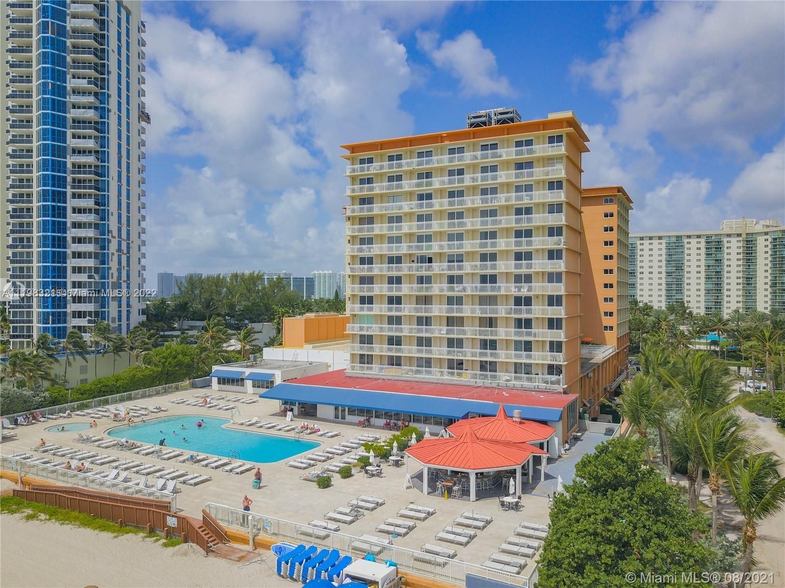 Oversized oceanfront studio with ocean and city and intracoastal views. Totally updated with the "wo