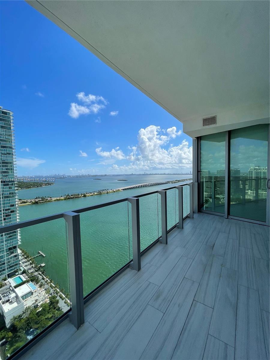 Magnificent unit with direct bay views in the most luxurious building in East Edgewater. 2 bedrooms 