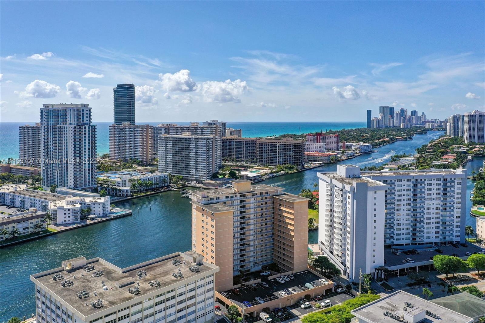 Hallandale Beach Penthouse with breathtaking panoramic inter coastal & ocean views. This private 3 b