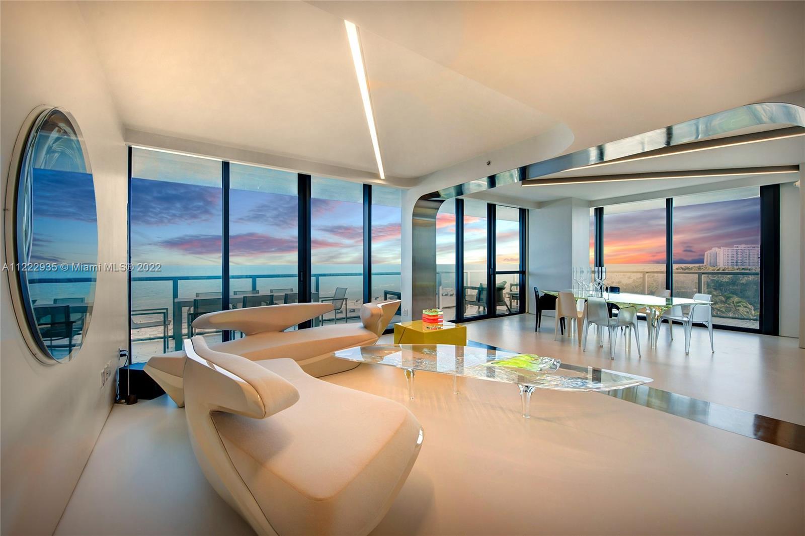 Renowned Architect Zaha Hadid's masterpiece residence at the world-renowned W South Beach. This stun