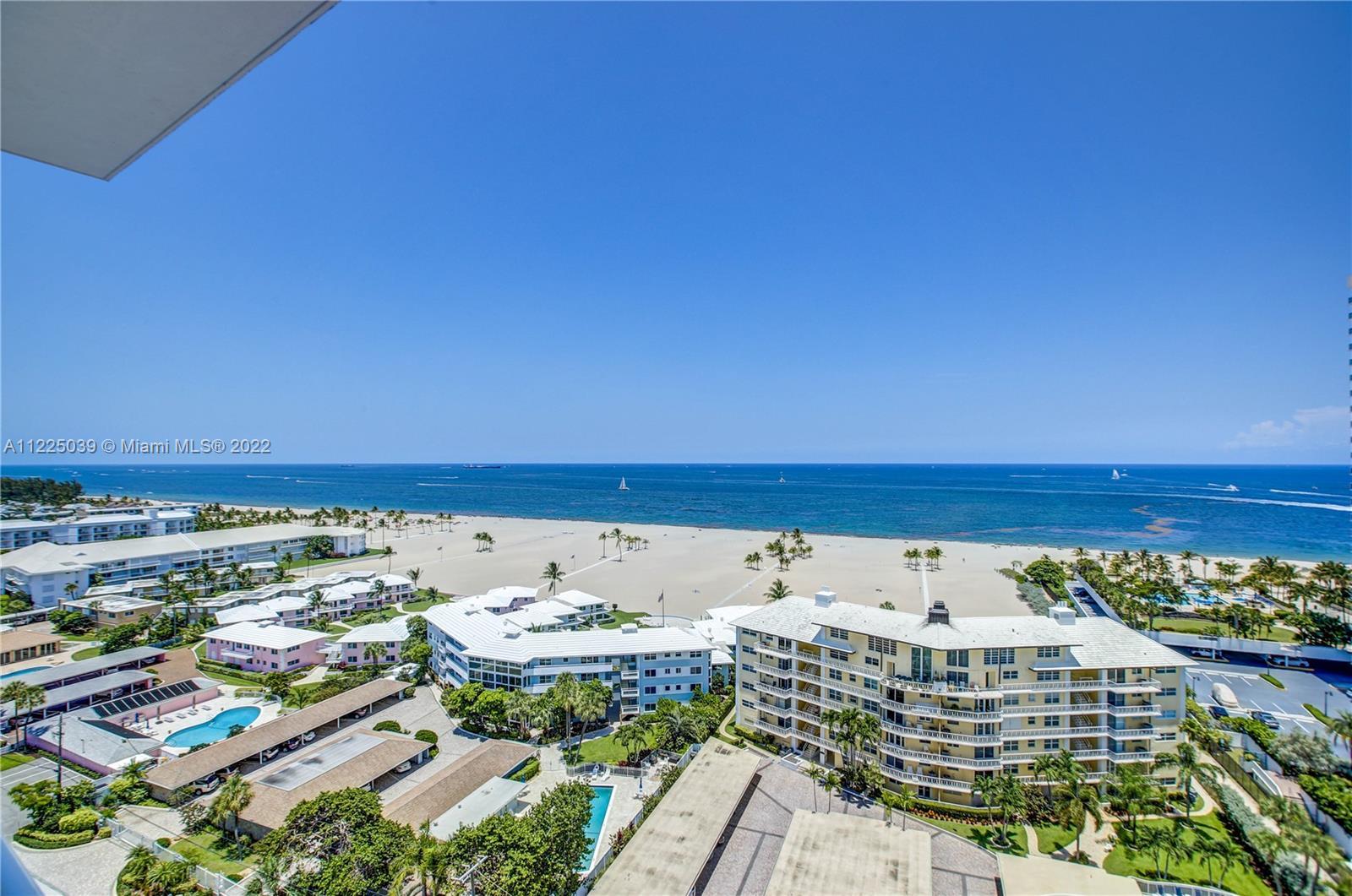 Spectacularly renovated with breathtaking Fort Lauderdale Ocean Views. This 16th Flr Corner unit in 