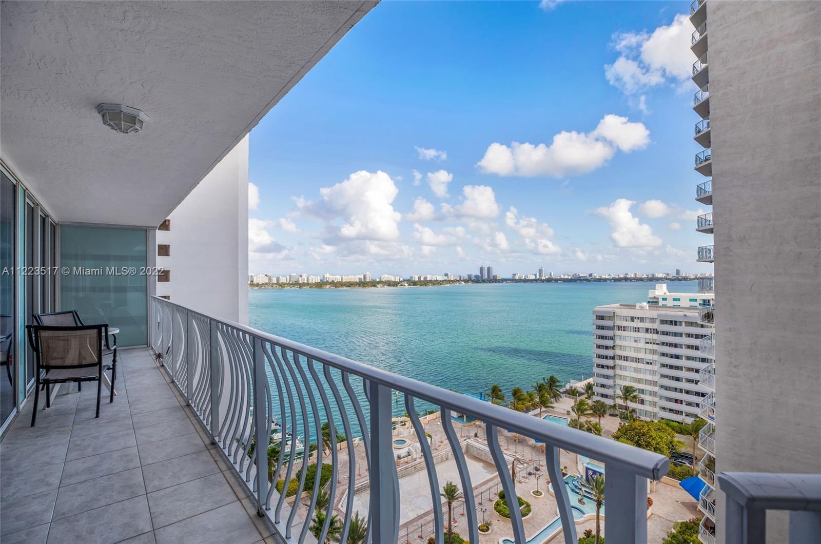 Amazing and captivating water views of the Bay, Intercoastal, and Miami Skyline from this 2 Bed 2 Ba