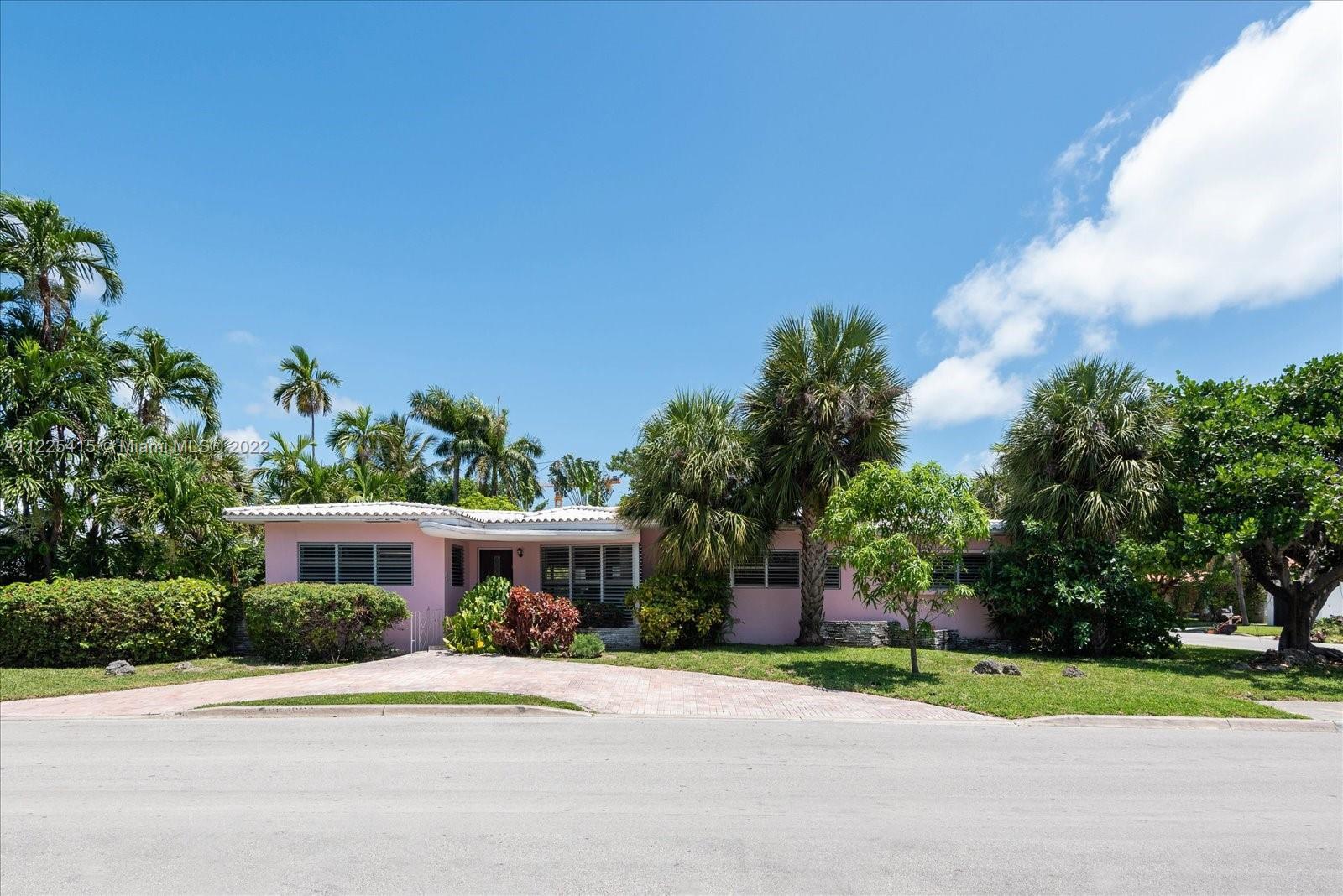 A CLASSIC FLORIDA HOME IN THE BEST LOCATION IN SURFSIDE!  95th Street and Byron, just a few blocks a